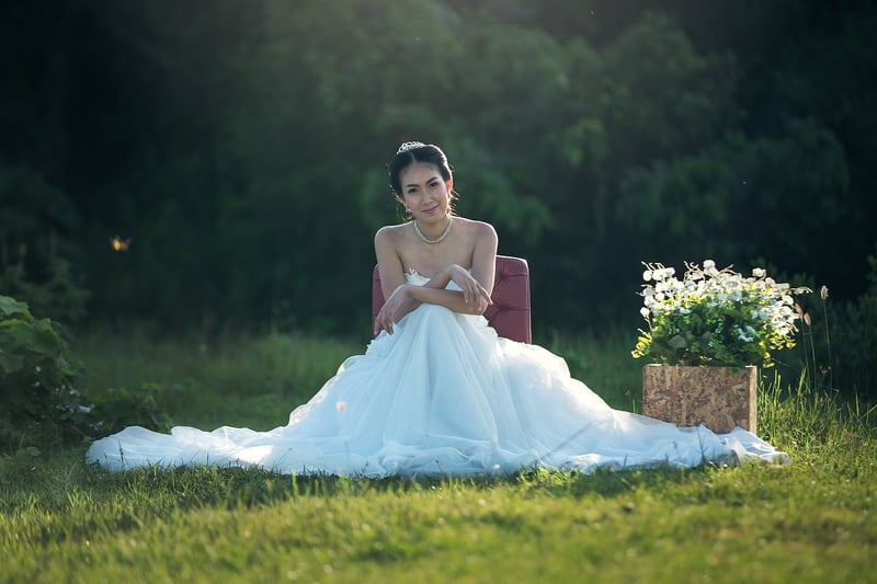Bride in a Rustic Chic Dress